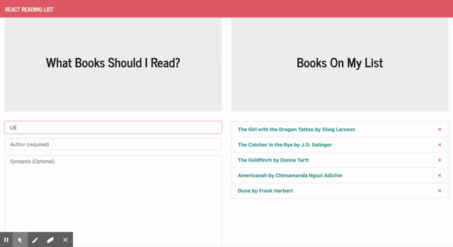 preview of Book Listings