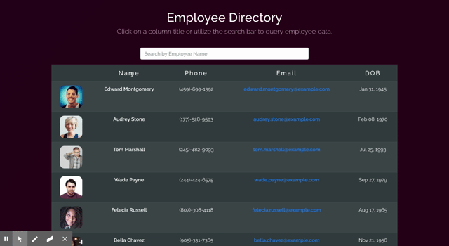 preview of Employee Directory