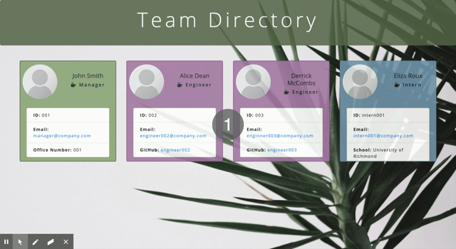 preview of Team Builder