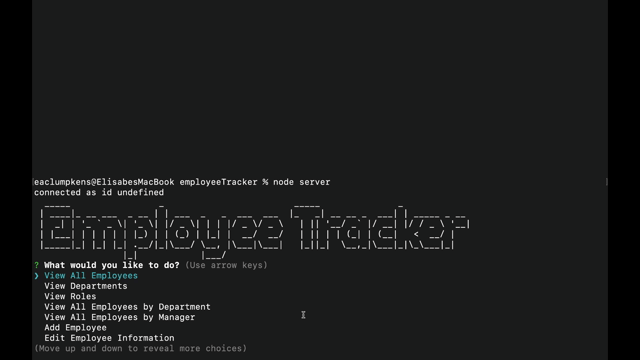 preview of Employee Tracker